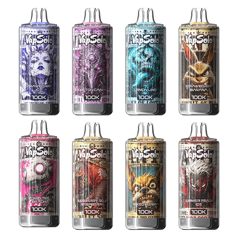 VapSolo 100K 100.000 caladas vaper desechable — 100.000 caladas, nicotina 2% / 5%
